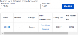 L&I claim billing code