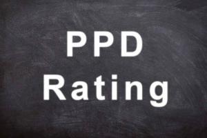 LNI claim PPD rating